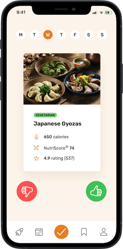 iphone app approve food screen